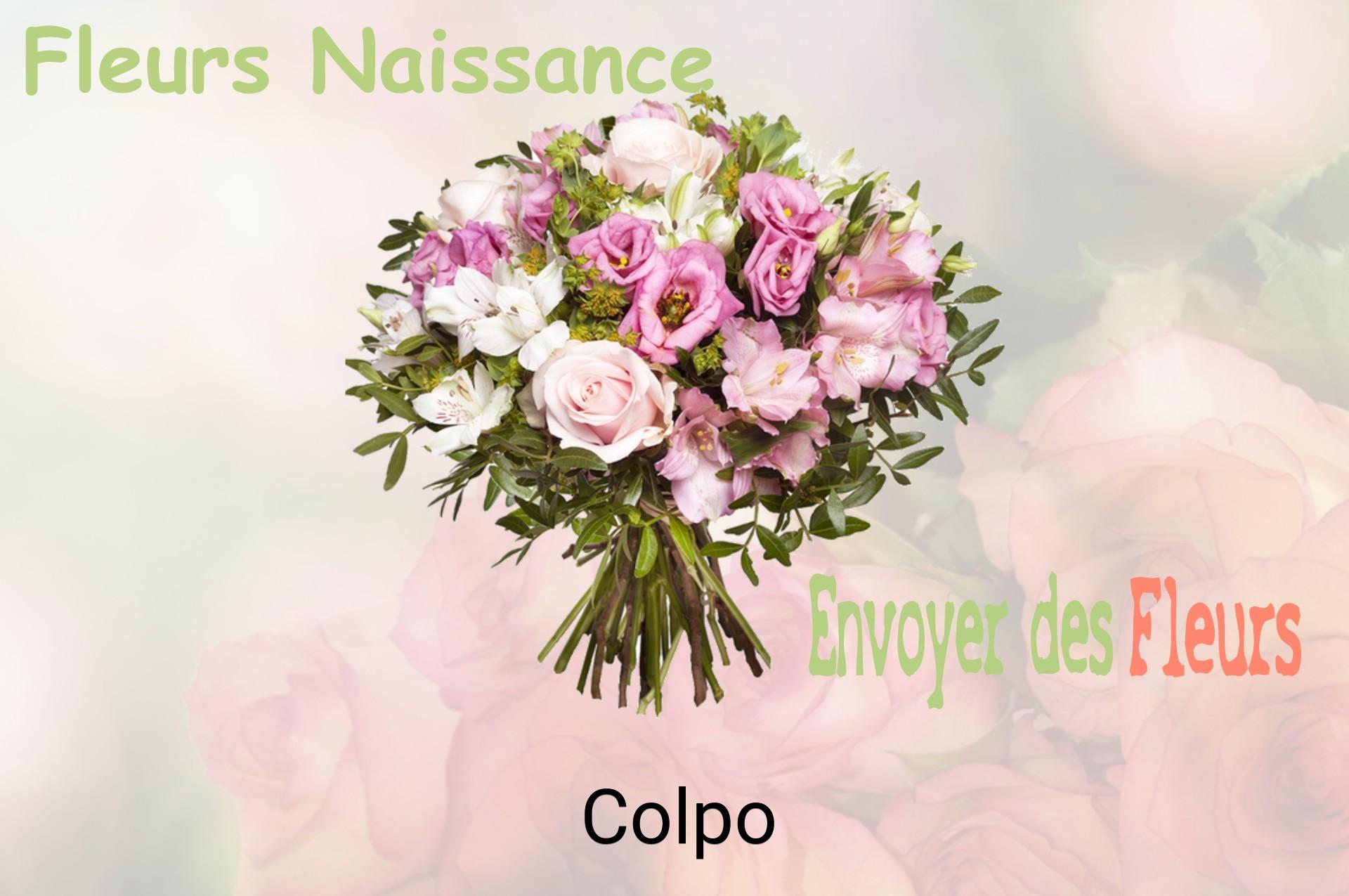 Bouquet de fleurs de naissance livré à Colpo